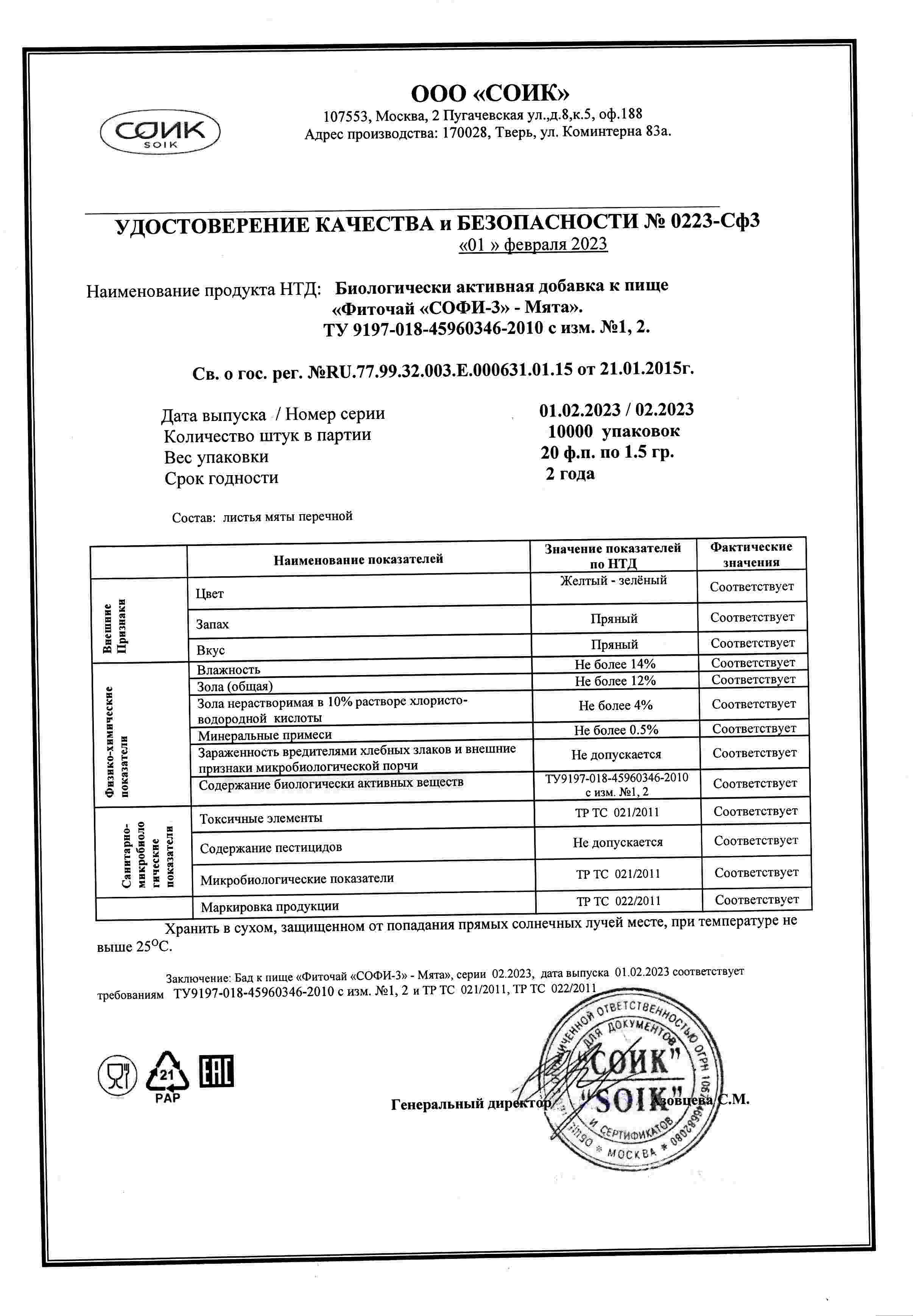 Паспорт №022023